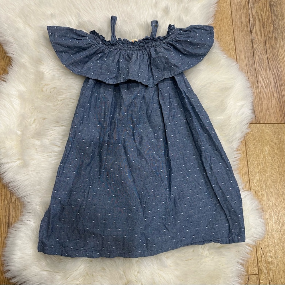 Harper Canyon Chambray Dot Kids Dress
